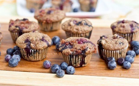 Muffins de mirtilo Saudável e gostosa sobremesa