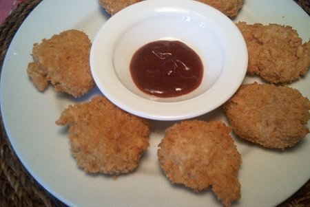 Nugget de soja como petisco