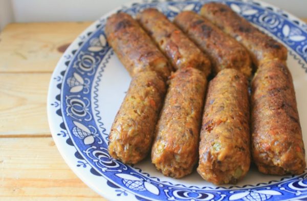 Receita de linguiça vegana