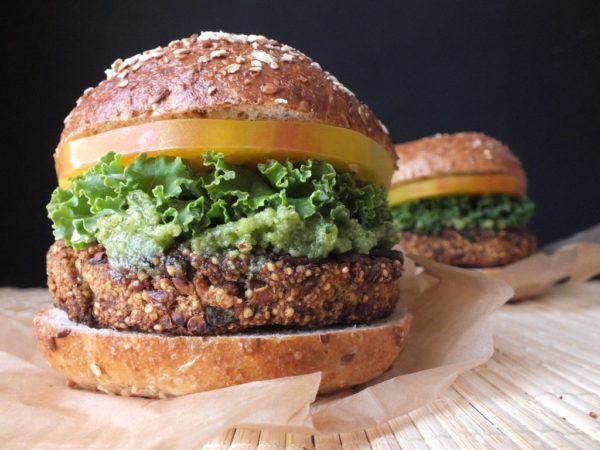 Receita de hambúrguer vegano